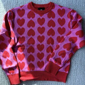 Lazy Oaf Heart Pattern Sweater